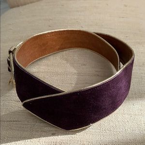 Anne Klein woman ‘s suede belt